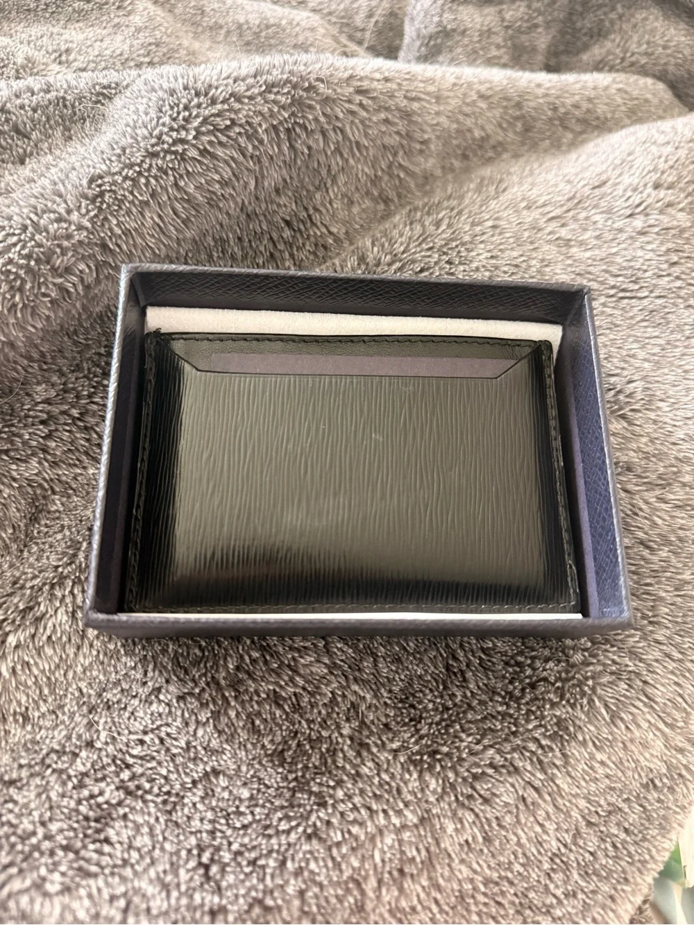 (Authentic) Prada Black Saffiano Leather Card Holder